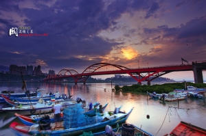 新北市八里 今日關渡橋之晨