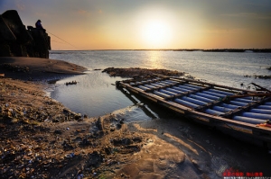 新竹 夕照海山漁港