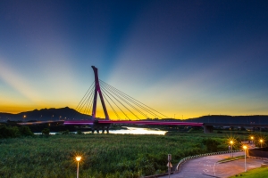 蘇力來臨前後的夕景與朝晨