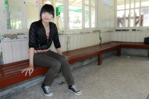 菁桐 偶遇 ~ 女孩