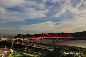 關渡大橋夕照(端午節)