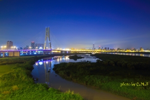 國慶日.新北大橋日出!!