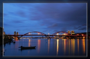 夜攝關渡橋