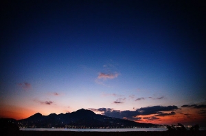 新北市八里 夕照觀音山