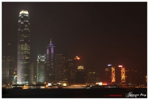 新手試貼～香港維多利亞港夜景Part II