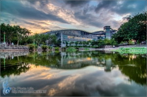 新莊運動中心．日落雲彩＆藍幕