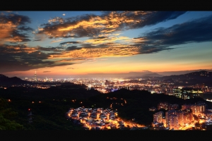 汐止大尖山夕景