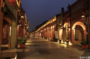 夜晚的三峽老街