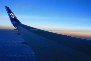 38000英呎的晚霞