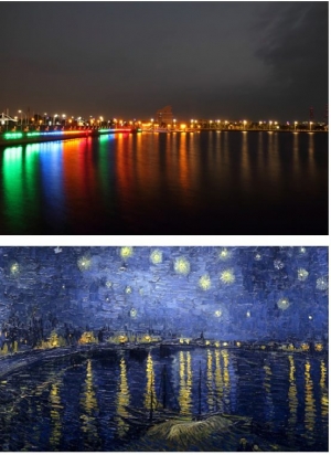 興達港、情人碼頭…之梵谷星夜