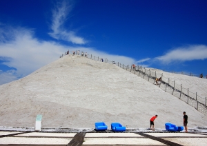 七股鹽山、潟湖、小魚乾