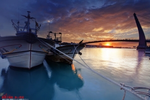 新北市淡水 秋陽夕燒情人橋