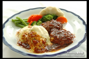 [美食攝影] 可口的漢堡肉排