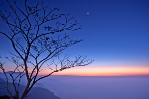 若茵農場的夕陽.夜景