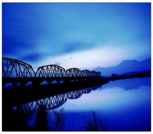 屏東舊鐵橋晨拍