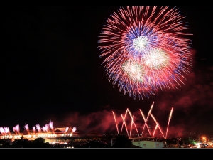 台南土城聖母廟高空煙火