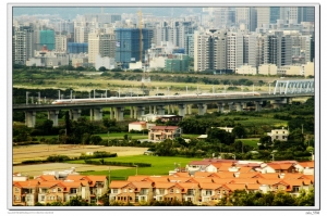 遠眺竹北市！