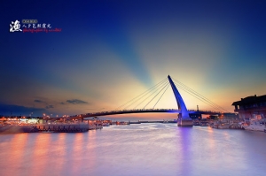 新北市淡水 漁人夕色照霞光