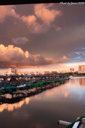 8/15 安平船屋夕陽