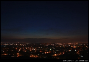 大学城的日出和夜景