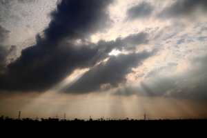 與天空的邂逅...耶穌光