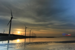 8/28...夕燒高美濕地