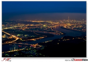 登高望遠。硬漢嶺看臺北