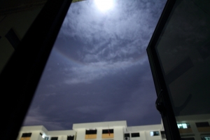 (60D) 奇景！！月亮彩虹圈！！