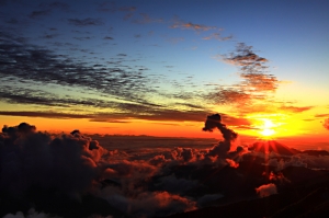 合歡山夕陽之美