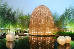 花博夜景之"台灣園"與"夏威夷的熱帶天堂"