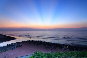 海天一線日落霞光~ 9張