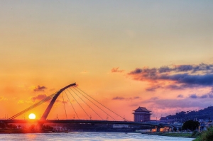 台北 日落大直橋