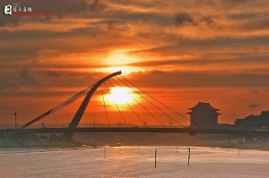 台北 日落大直橋