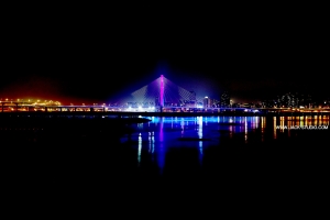 霧茫茫新北大橋