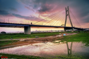 新北市三重 今日新北橋夕色