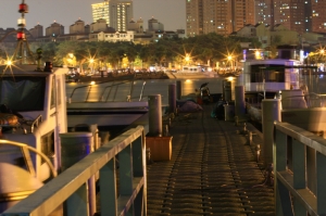 夜曝安平漁港+放天燈&nbsp;&nbsp; 小小白IS拍攝