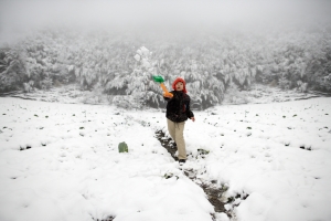 南山村大雪 雪戰