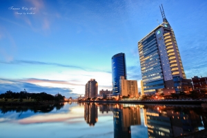 台南夕景~兩張流!