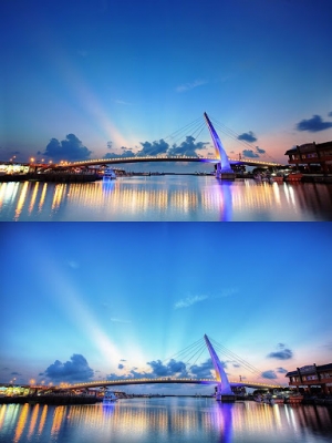黑卡 vs HDR 漁人碼頭夕照