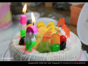 大家生日快樂.送上一"張"蛋糕!!