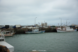 新竹南寮漁港一角