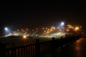 16-35 第一次出門拍夜景結果有霧...就拍點星芒