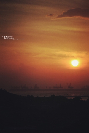 天兔過後的日落