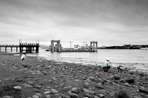 第一次跟我爸出來拍照