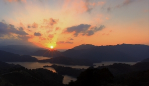 千島湖  夕陽 好美