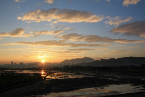 關渡平原夕色