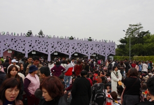 2011台北花卉博覽會"亂擠一通"