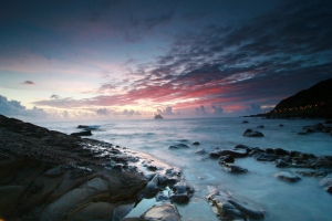 颱風前的外木山晨拍