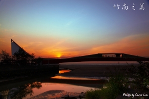 竹南之美_龍鳳漁港景觀大橋夕照