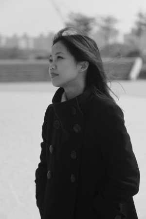 寒流來襲II……靜宜＋小淳(黑白照)